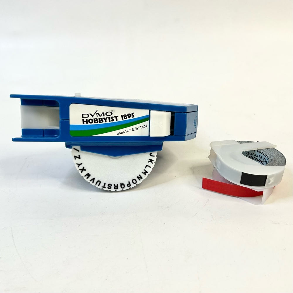 Vintage 1895 Dymo Hobbyist Label Maker with Extra Tapes